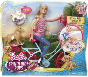 Barbie spin and ride pups clearance