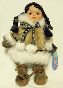 Porcelain eskimo sales doll