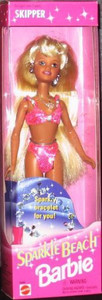 Sparkle Barbie Beach Skipper 1995 Barbie Beach Skipper 1995