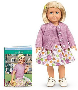 American girl mini doll and book discount set