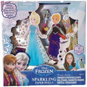 frozen sparkling paper dolls