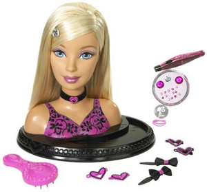 barbie doll head hair styling
