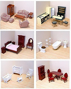 Victorian style hot sale dollhouse furniture