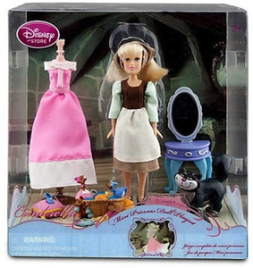 Disney store mini princess top doll set