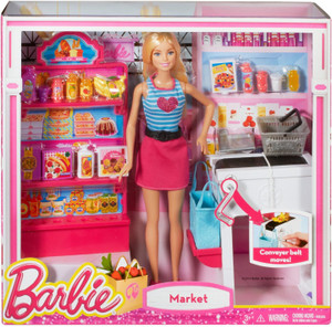 Barbie doll hotsell market set