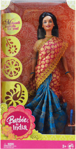 Barbie online in saree