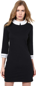 Golden Couture Women's Shift Black Dress