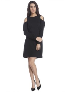 vero moda women shift black dress 1845106-Black
