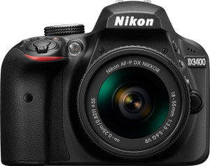 Nikon D3400 DSLR Camera with Kit Lens AF-P DX NIKKOR 18 - 55 mm f/3.5 - 5.6G VR