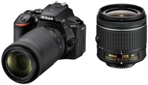 Nikon D5600 DSLR Camera With the AF-P DX Nikkor 18 - 55 MM F/3.5-5.6G VR and AF-P DX Nikkor 70-300 MM F/4.5-6.3G ED VR