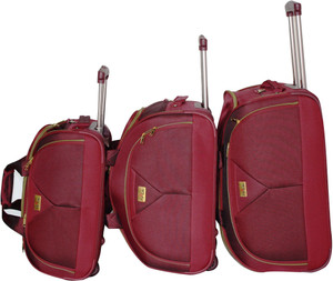 FLYLITE 24 inch 60 cm DFT1111 Duffel With Wheels Strolley Maroon