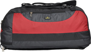 Explorer Light Weight 3 year Warrenty Water Resistant Nylon 2-In-1 Red Color Travel Duffel Bag