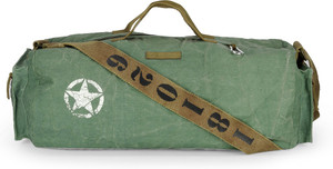 The House of Tara Distress Finish Canvas Duffle/Gym Bag 20 inch/50 cm Travel Duffel Bag