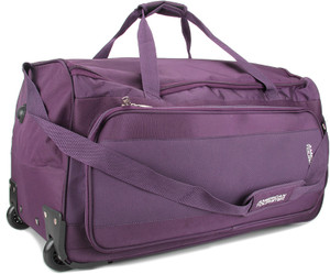 Purple duffle bag with wheels deals