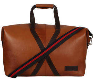 Tortoise Leather 20 inch/50 cm Travel Duffel Bag