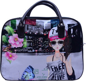 Ruff Digital Printed Women's Duffle 11 inch/30 cm (Expandable) Travel Duffel Bag