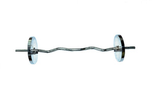 Royal 3ft Curve ROD + 3kg_2pc_Chrome Silver Plates Adjustable Dumbbell