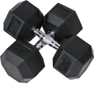 Co_Fit w3141 Hex Rubber Fixed Weight Dumbbell