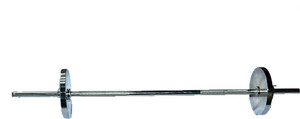 Royal 4ft Straight ROD + 3kg_2pc_Chrome Silver Plates Adjustable Dumbbell