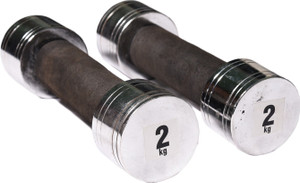 Royal 2kg_2pc_Chorme_Silver Fixed Weight Dumbbell