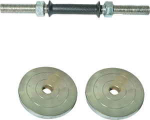 Royal 3kg_2pc_Chrome_Silver_Plate+1pc_Black_Handle Adjustable Dumbbell