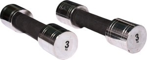 Royal 3kg_2pc_Chorme_Silver Fixed Weight Dumbbell