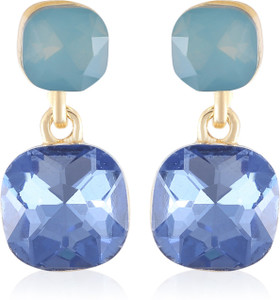 Fasherati Luxury blue Crystal Elegant drop Crystal Crystal Drop Earring