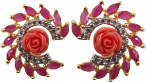 RR Fashion 891 Brass Stud Earring