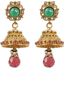 Rajwada Arts Traditional Rajasthani Jhumka Brass Jhumki Earring