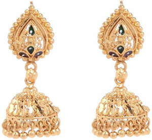 GoldNera Sushma Brass Jhumki Earring
