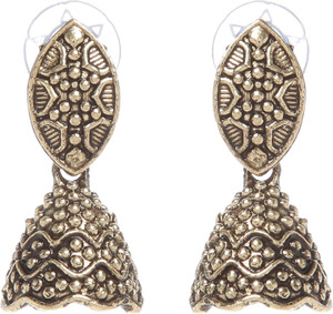 GoldNera Too Much of Something Alloy Jhumki Earring