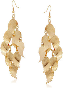 VK Jewels Patterned Leafy Alloy Dangle Earring