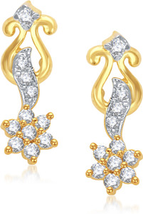 VK Jewels Shine Stars Cubic Zirconia Alloy Drop Earring