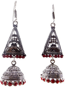 Shiv Kutumb Delight German Silver Dangle Earring