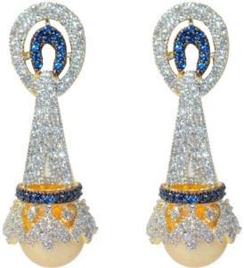 MP Fine Jewellery Designer Pair Of Tops Zircon Alloy Drop Earring
