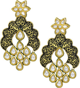 Zaveri Pearls Mesmerising Kundan Brass Dangle Earring