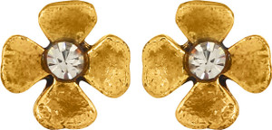 GoldNera Floral Design Alloy Stud Earring