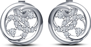 Kirati Fancy Cubic Zirconia Sterling Silver Stud Earring