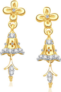 VK Jewels Antique Look Cubic Zirconia Alloy Jhumki Earring