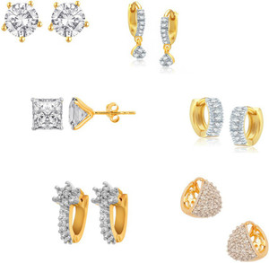 Jewels Galaxy Precious Collection AD JGR555 Alloy Earring Set