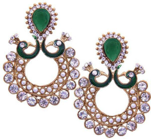 Styylo Fashion Bollywood Style Zircon Alloy Chandbali Earring
