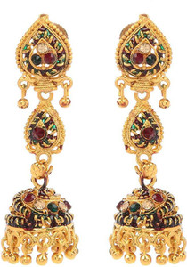 GoldNera Dangling Brass Jhumki Earring