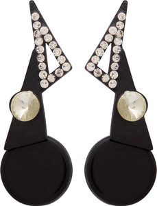 Voylla Artificial Classic Plain Crystal Alloy Dangle Earring