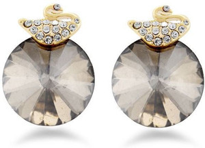 Jazz Jewellery Traditional Peacock Shaped AD Stone Earrings for Women Alloy Drop Earring