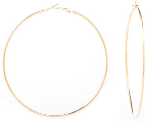 GoldNera Goldy Pie Jumbo Size Alloy Hoop Earring
