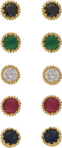 Aarushi Contemporary Cubic Zirconia Alloy Earring Set