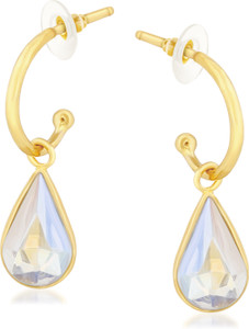 VK Jewels White Drop Alloy Drop Earring