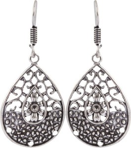 Waama Jewels Silver Brass Dangle & Drop gift for partner my wife Womens earring Metal Dangle Earring