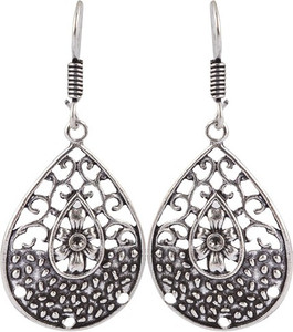 Waama Jewels Silver Brass Dangle & Drop gift for partner my wife Womens earring Metal Dangle Earring