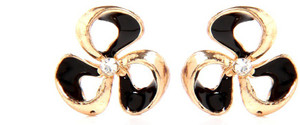 GoldNera Floral Bloom Alloy Stud Earring
